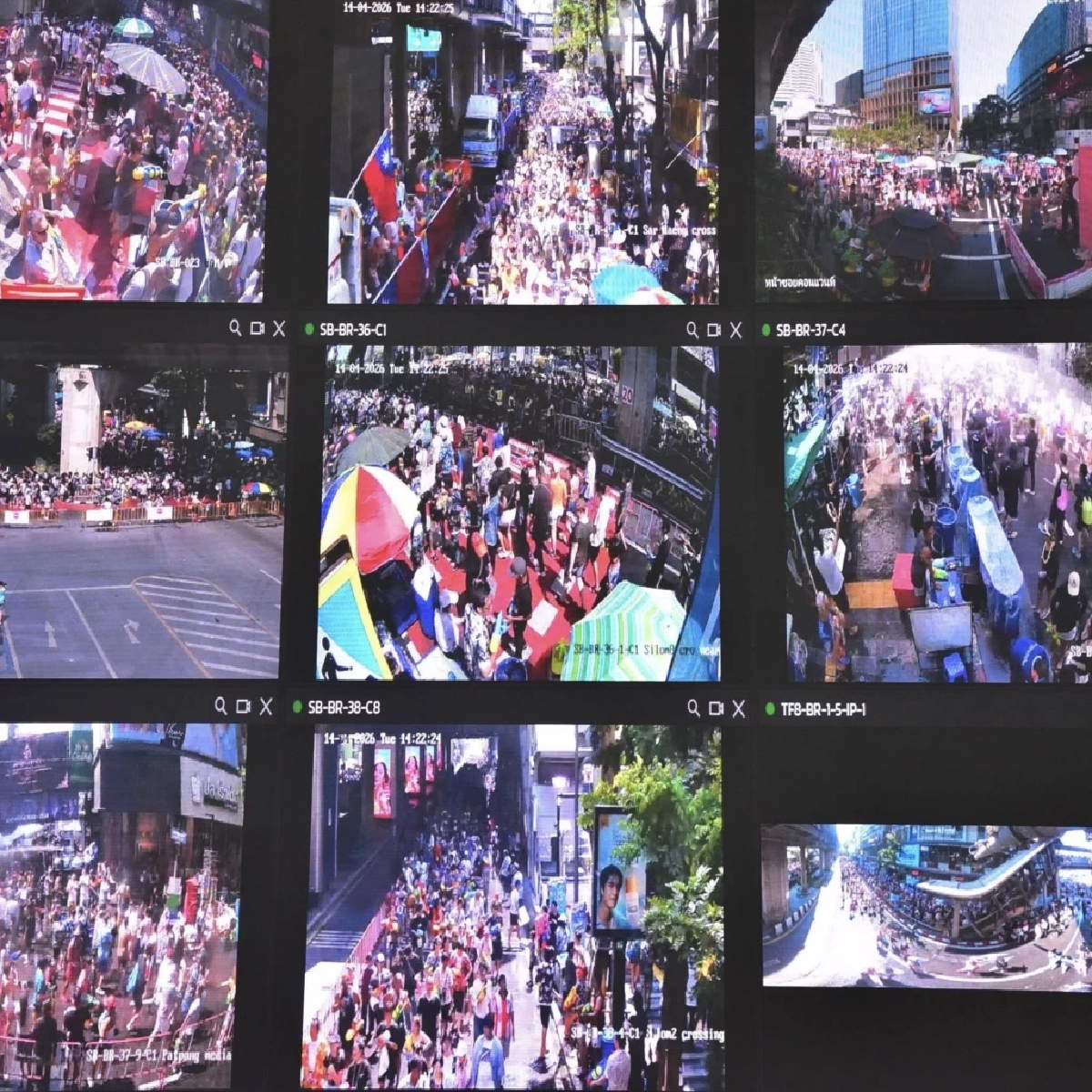 สงกรานต์สีลม วันสุดท้าย (14 เม.ย. 69) คนเล่นน้ำหนาแน่น ย้ำ ปิดจบ 2 ทุ่ม