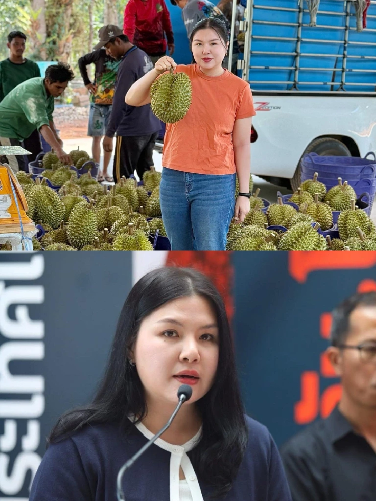 “วริสา” ถาม “ศุภจี” ขายทุเรียนลูกละ 100 บาท สร้างคอนเทนต์?