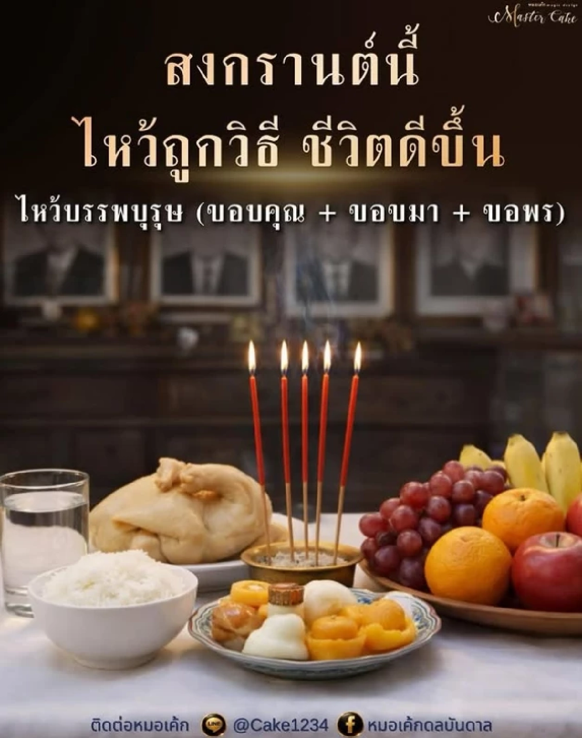 สงกรานต์ 69 'หมอเค้ก' แนะวิธีเสริมดวงชีวิต เงิน งาน ปังทั้งปี ไหว้บรรพบุรุษ