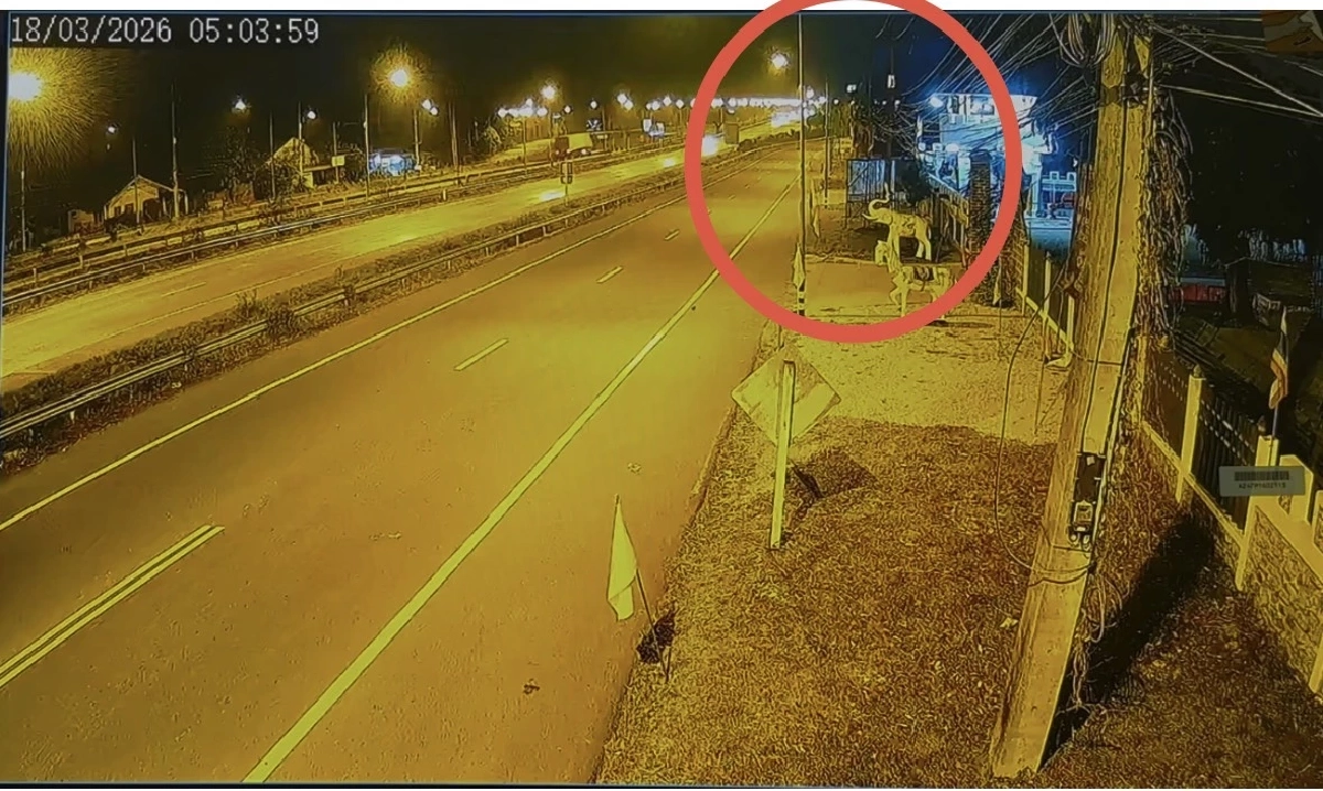 พบภาพ "เจ้าอาวาสวัดสนามไชย" เดินเท้าขึ้นสะพานข้ามแม่น้ำปิง ท่าทางเหม่อลอย