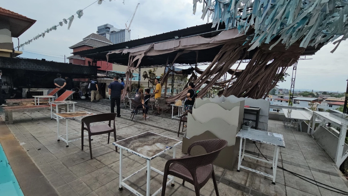 เมืองพัทยา สั่งระงับใช้อาคาร โรงแรมไฟไหม้ ชั่วคราว คาดเสียหาย 25 ล้าน