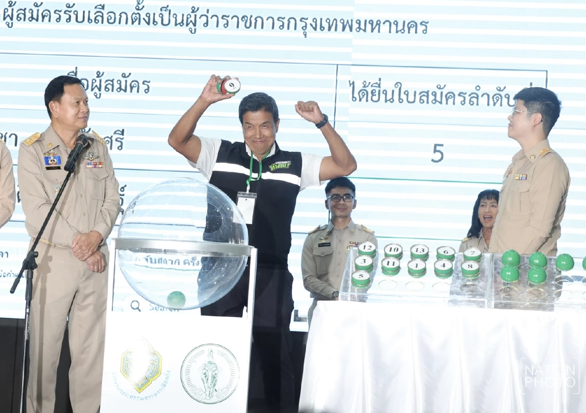 เช็กหมายเลข ผู้สมัครผู้ว่าฯ กทม. 2569 "ชัชชาติ" เบอร์ 9 "ดร.โจ" เบอร์ 10