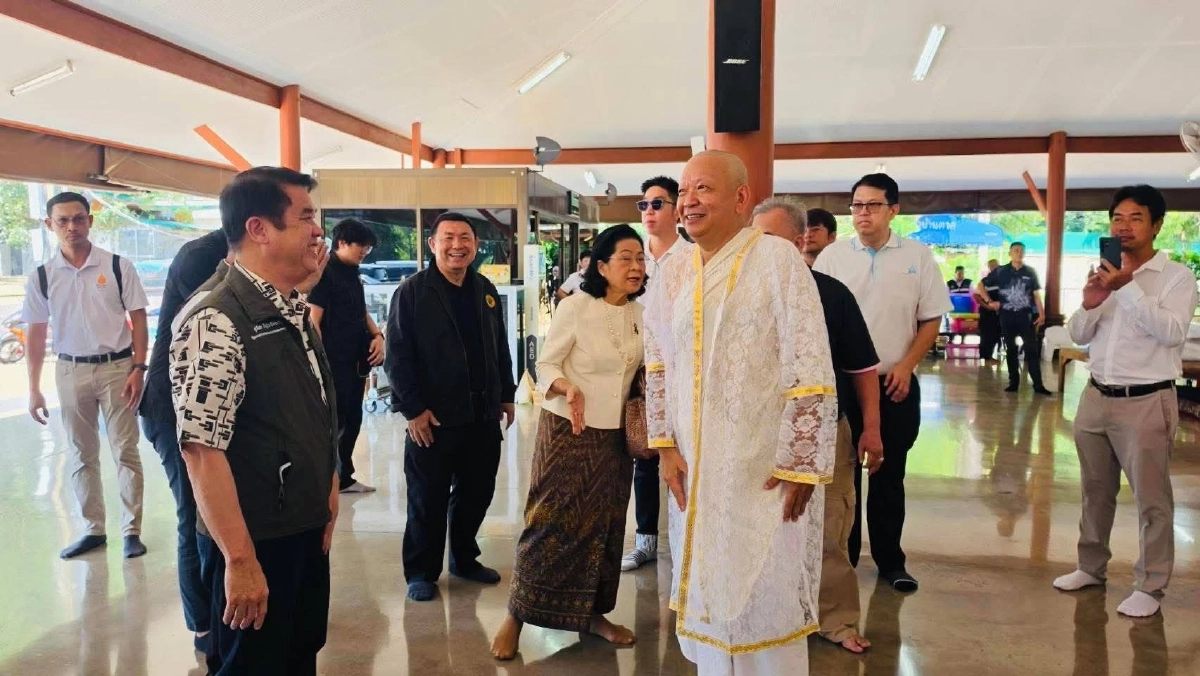 "สุริยะ" ออกจาก รพ.แล้ว เดินทางไปร่วมงานบวช อดีตอธิบดีกรมฝนหลวง