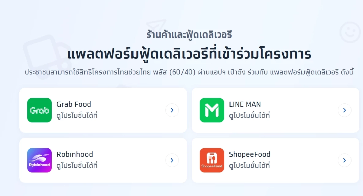 15 มิ.ย. 69 เริ่มวันแรก ใช้สิทธิ "ไทยช่วยไทย พลัส" ผ่านฟู้ดเดลิเวอรี
