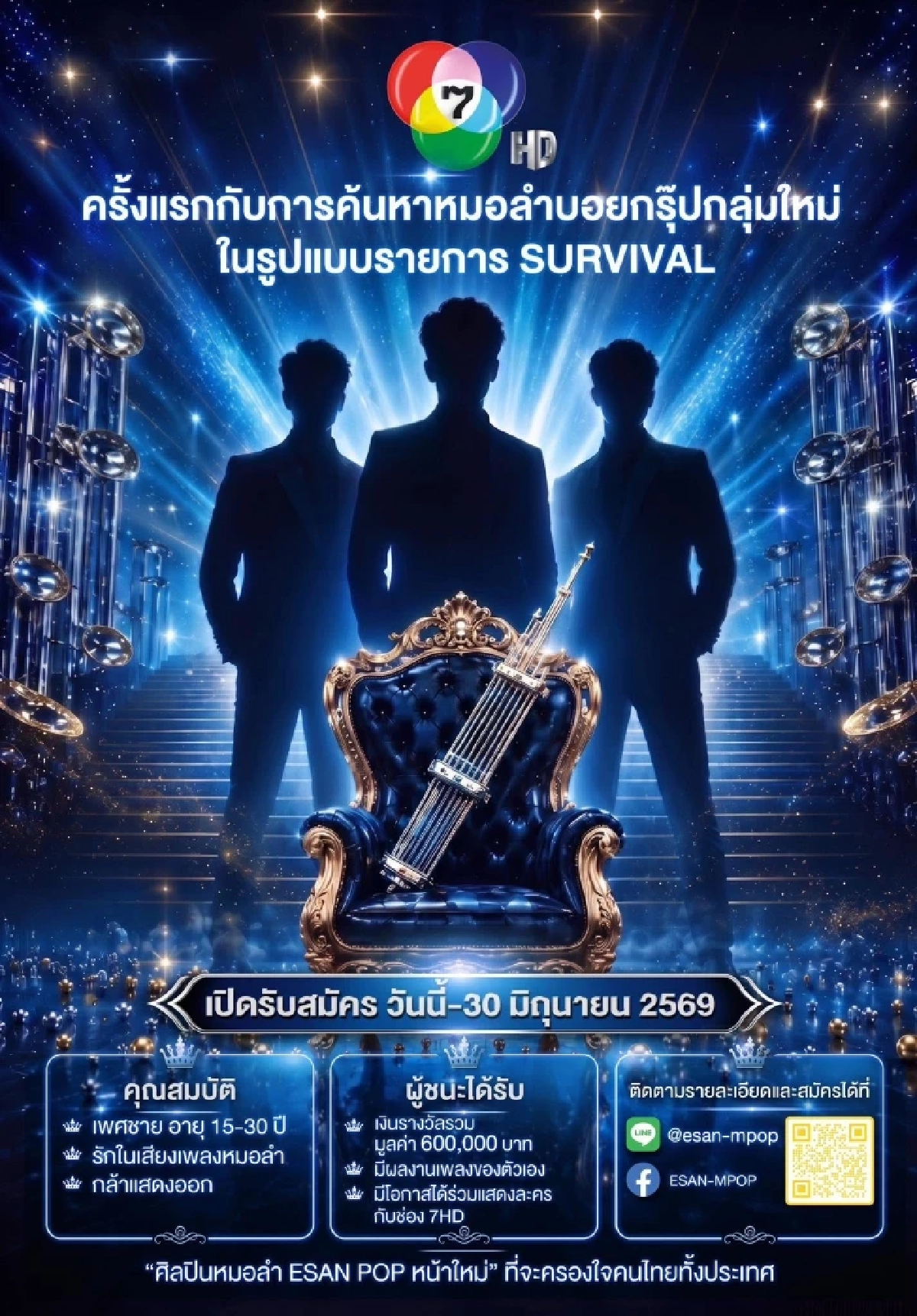 บัลลังก์หมอลำ! "ประจักษ์ชัย ไหทองคำ" ร่วมเวทีปั้นหมอลำบอยกรุ๊ป