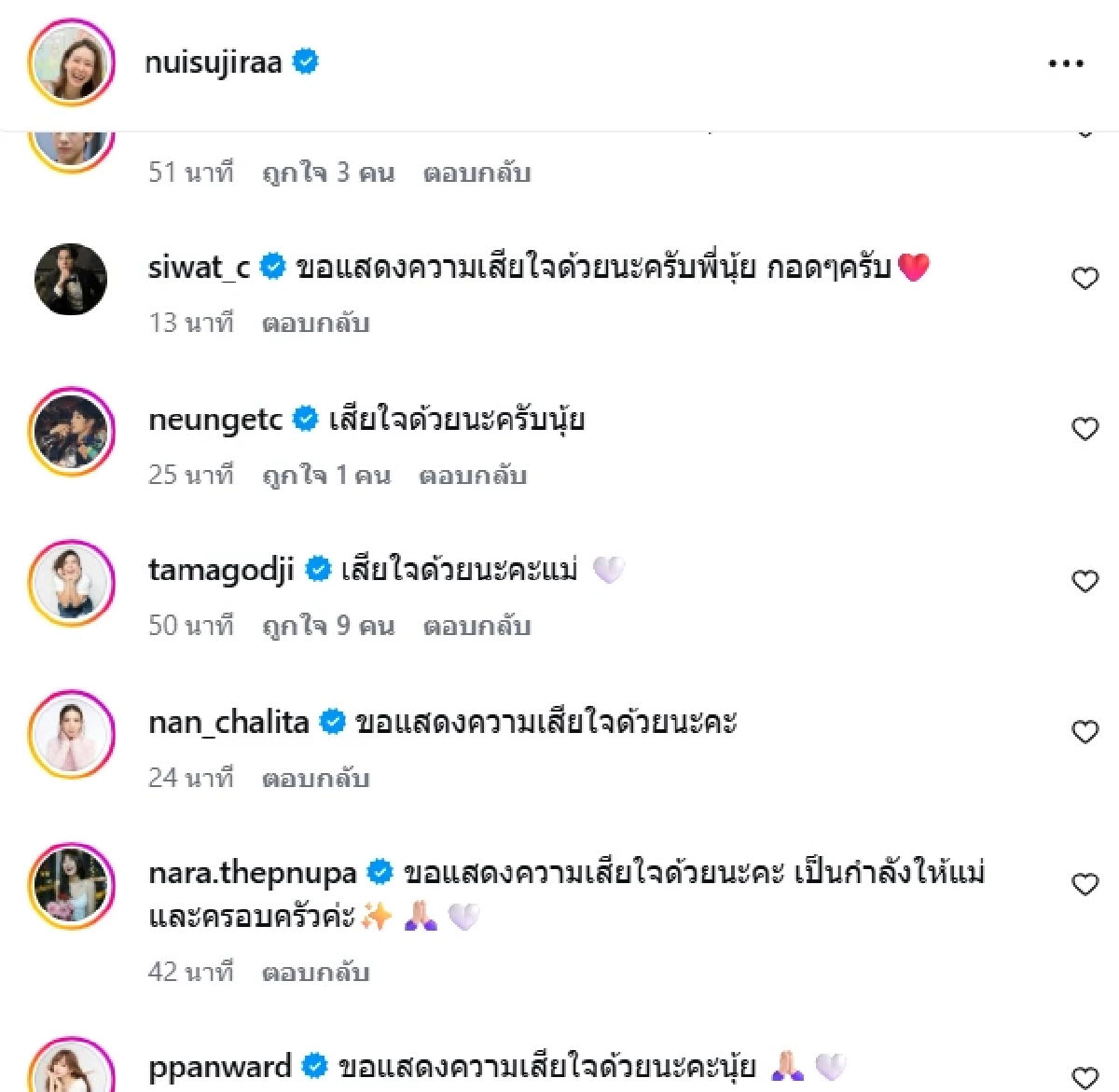 อาลัย 'นุ้ย สุจิรา' สูญเสียคุณพ่อ เปิดภาพสุดท้ายสุดเศร้า