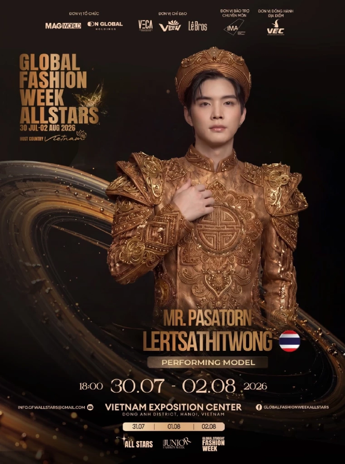 'ลิสต์ทัพซุปตาร์ไทย' ร่วมเฉิดฉาย Fashion Week 2026 กรุงฮานอย '2 ทายาท' ฟินาเล่โชว์ฝีมือ