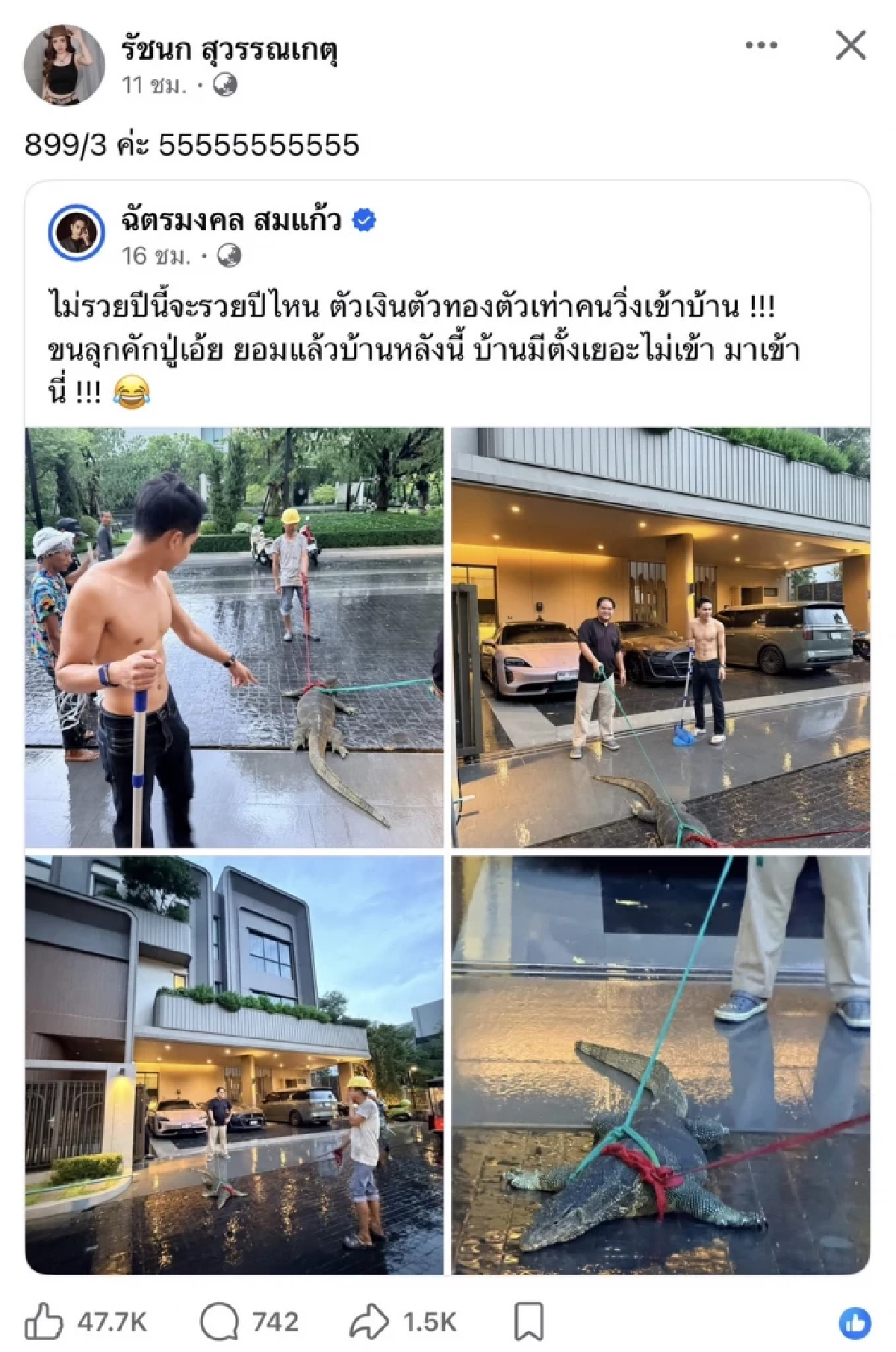 เลขเด็ด'ตัวเหี้ยยักษ์' 1 มิ.ย. 69 บุกบ้าน "เจนนี่-ยิว" คอหวยพลาดได้ไง? เลขนี้