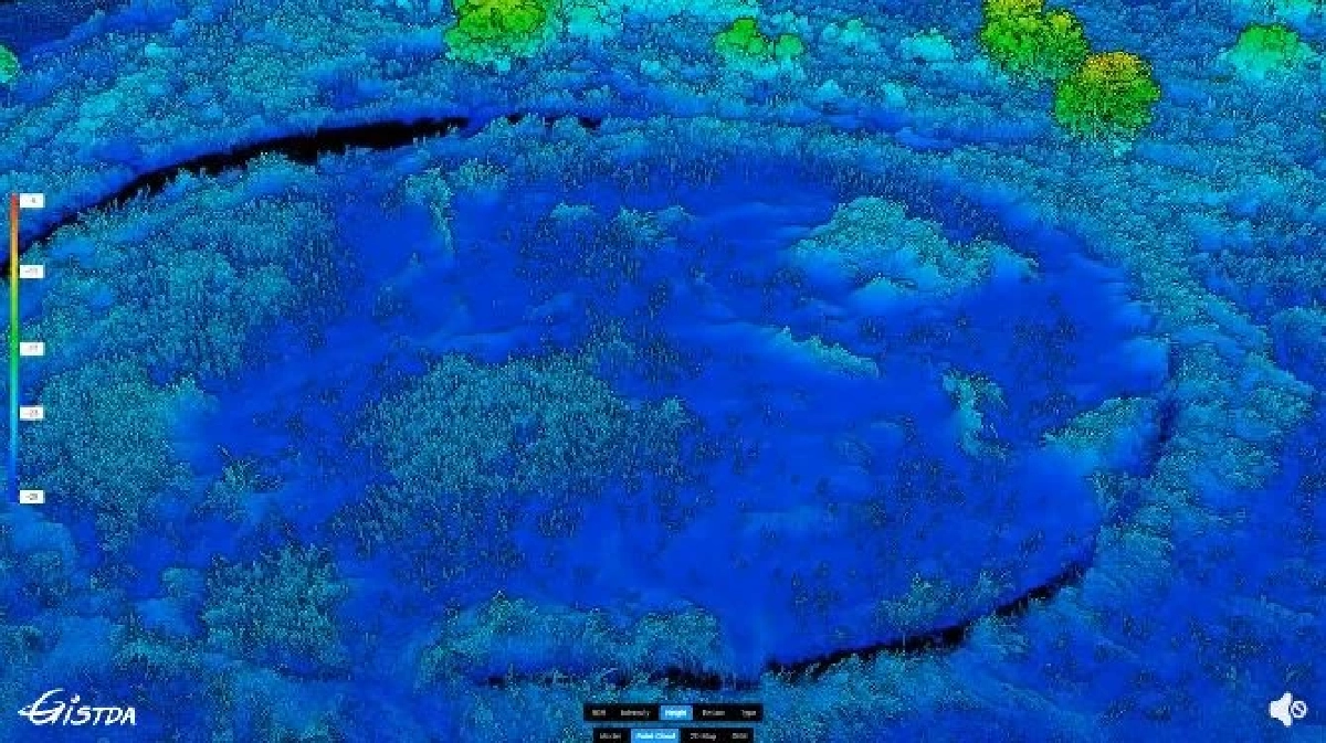 GISTDA ส่ง LiDAR สแกนไขปริศนา "ดวงตาเมืองไทย" ที่แท้คือสิ่งนี้