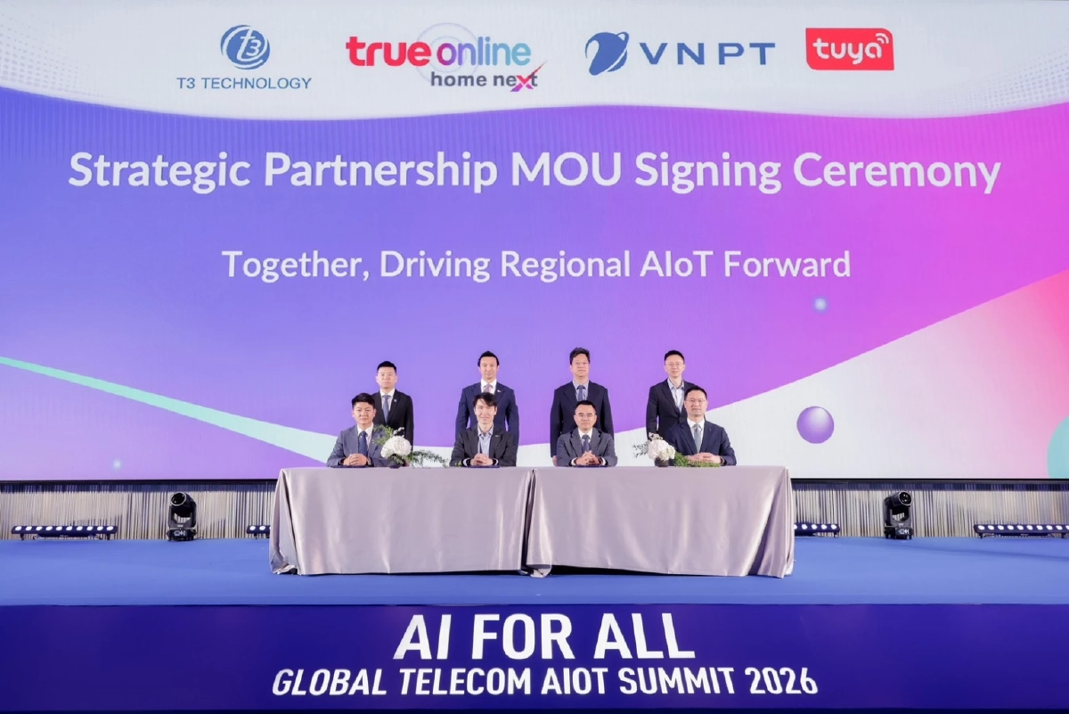 โชว์ศักยภาพเทคโนโลยี “AI for All” งาน Global Telecom AIoT Summit 2026