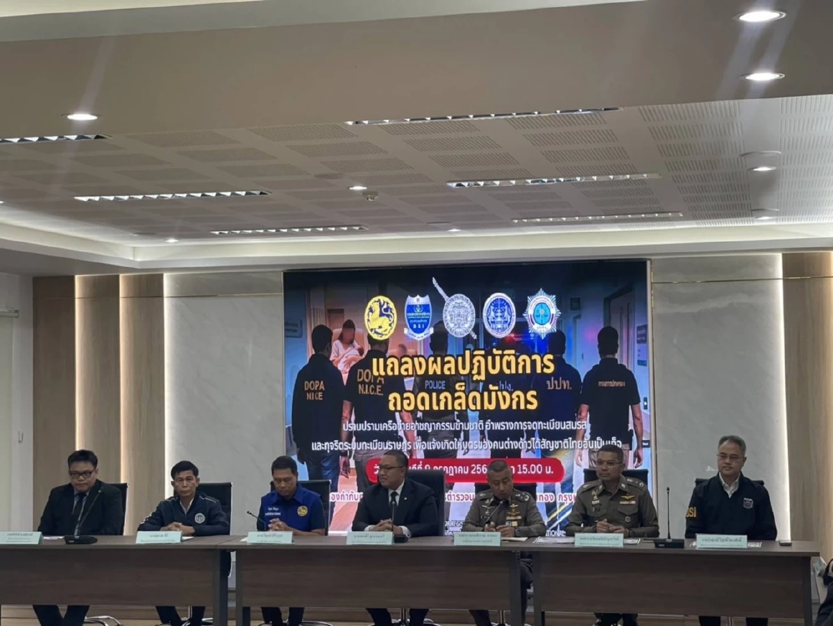 แถลง ผลปฏิบัติการ ”ถอดเกล็ดมังกร“ เอี่ยว จนท.รัฐ-รพ. รอขยายผลต่อ