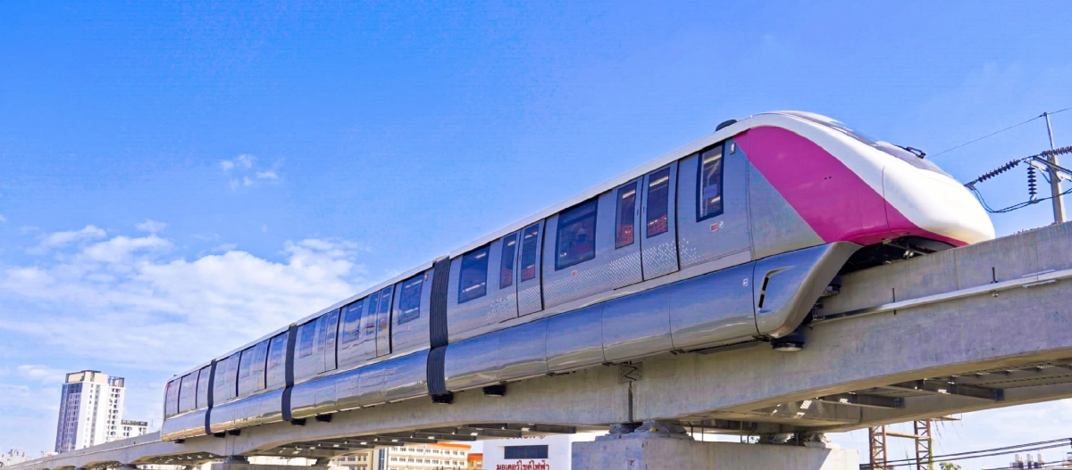 วางแผนเดินทางดีๆ นะ! 'รถไฟฟ้าสายสีชมพู' ปรับรูปแบบการเดินรถ หลังรถไฟฟ้าขัดข้อง