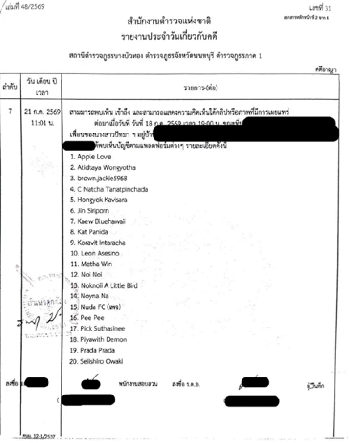 ทีมทนาย "หนิง ปัทมา" ส่งหนังสือถึง ผบ.ตร. ปลุก! ปอท. ลากไส้แอคหลุมเมนต์คุกคาม