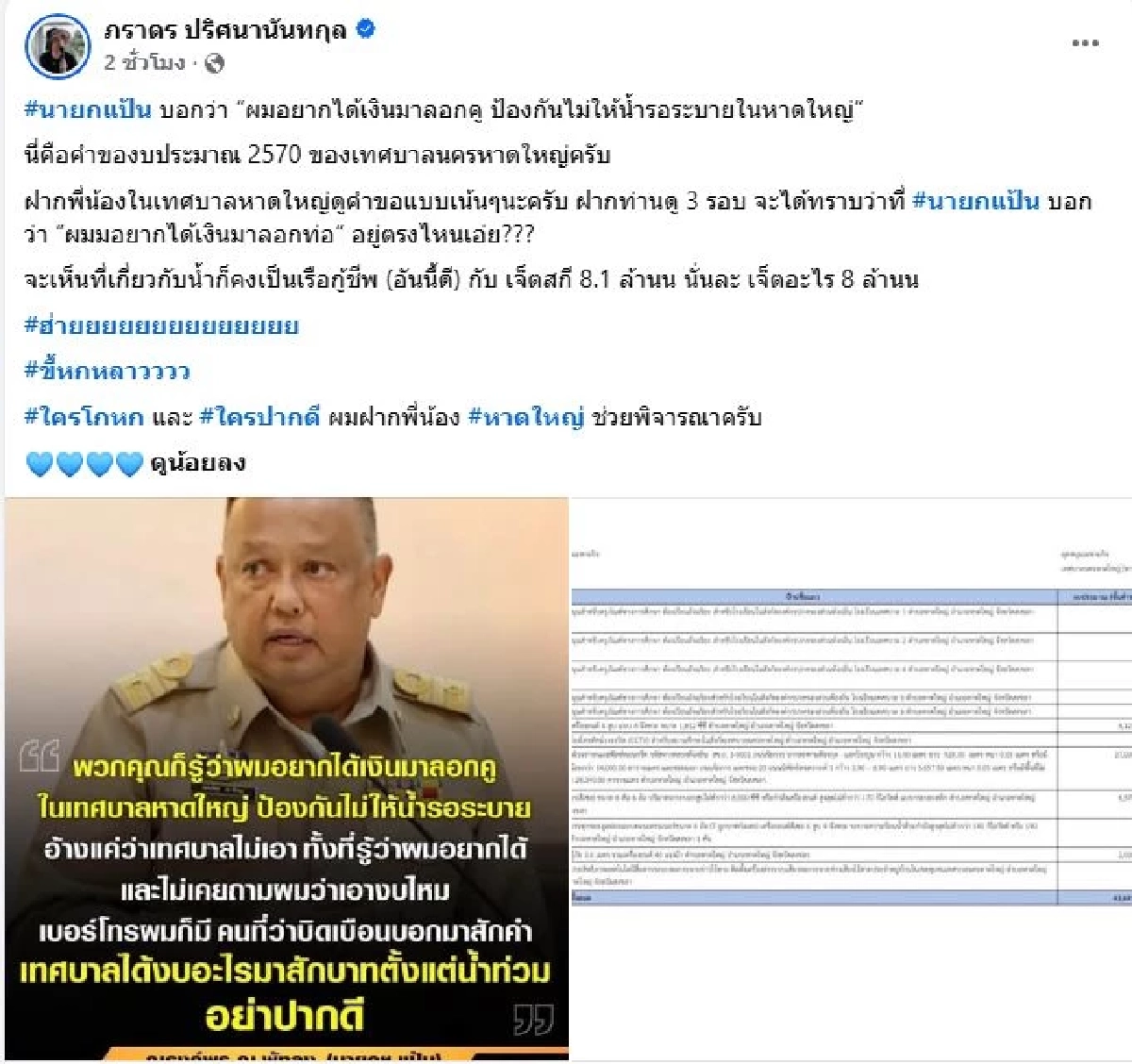 "นายกแป้น" เปิดใจ งบเจ็ตสกีถูกตัดเกลี้ยง เหลือเพียงเรือยาง 4 ลำ