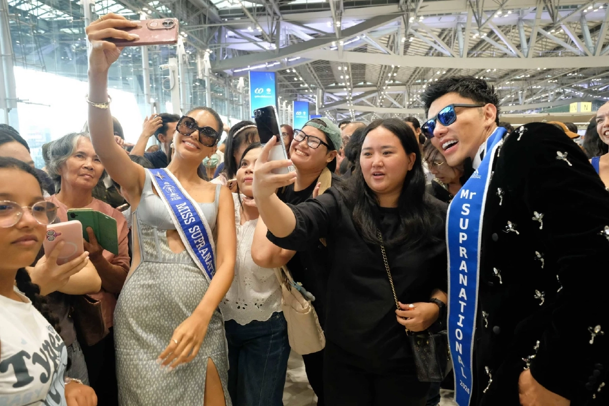 สนามบินแตก! "แจ็ค ไททัส" กลับไทย หลังคว้าตำแหน่ง  Mister Supranational Asia 2026