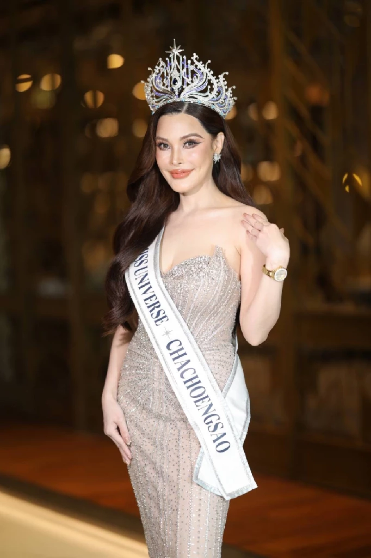 ฮือฮาตั้งแต่วันแรก! "ปิ๊งปิ๊ง รภัทร" Miss Universe Chachoengsao 2026