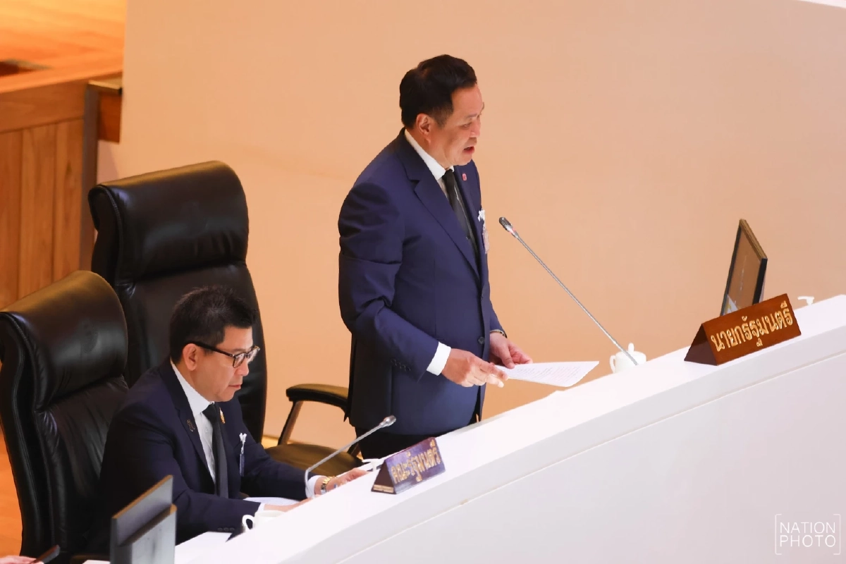 นายกฯ อนุทิน แถลงสภา เหตุผลสำคัญ ต้องใช้ พ.ร.ก.กู้ 4 แสนล้าน