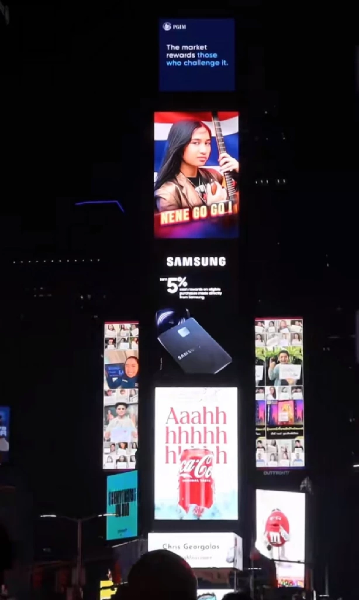 แรงใจคนไทยส่ง “เนเน่ รอยัล” ขึ้นจอยักษ์ Times Square สู้ศึก AGT  25 ส.ค.นี้