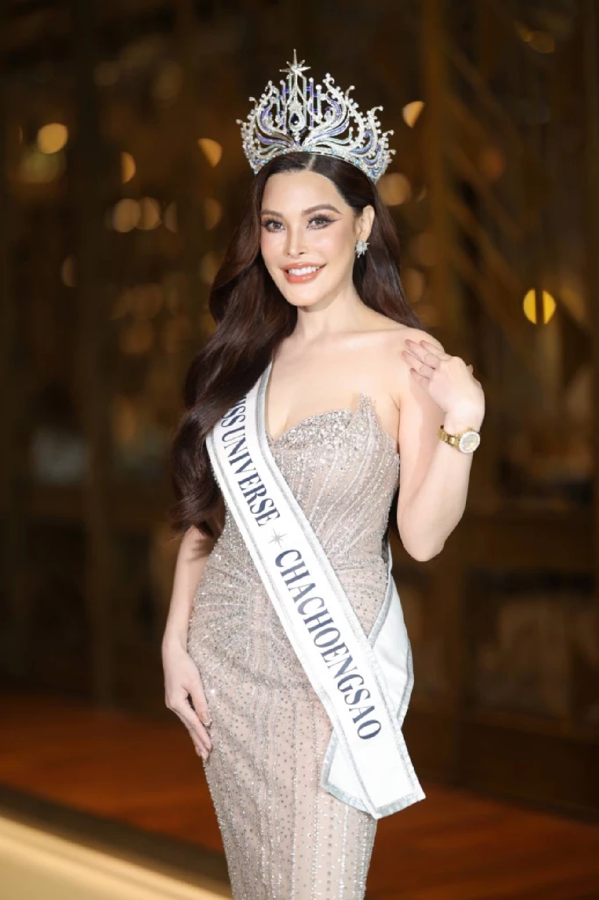 ฮือฮาตั้งแต่วันแรก! "ปิ๊งปิ๊ง รภัทร" Miss Universe Chachoengsao 2026