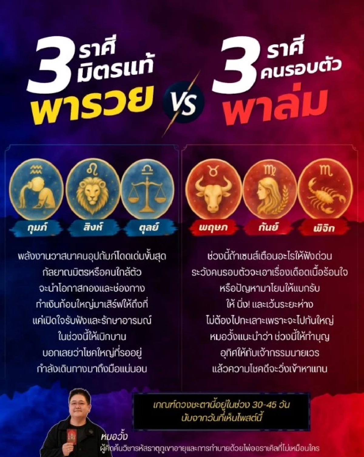 ทักแรง! "3 ราศี" ระวังคนใกล้ตัวนำปัญหามาให้ เซนส์เตือนอย่ามองข้าม