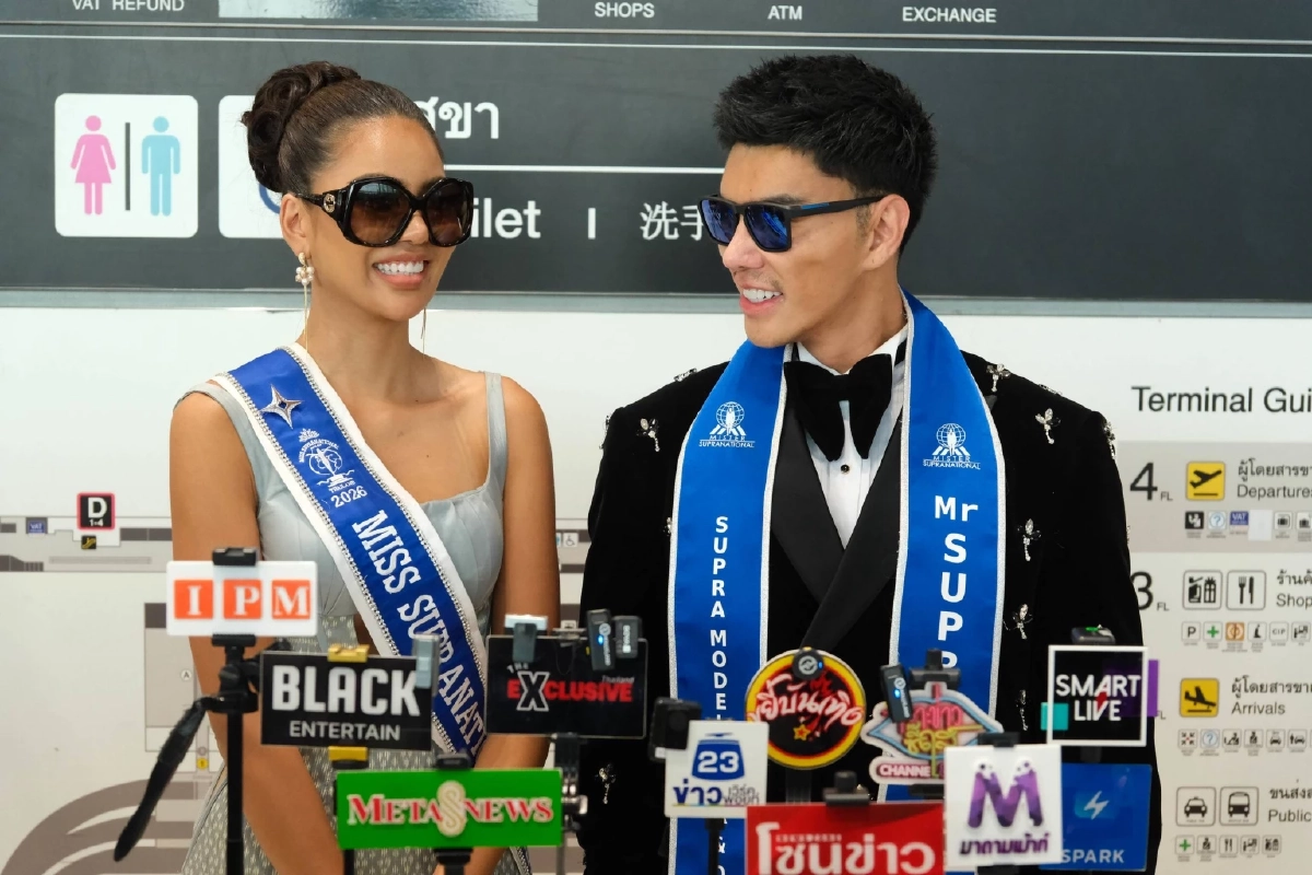 สนามบินแตก! "แจ็ค ไททัส" กลับไทย หลังคว้าตำแหน่ง  Mister Supranational Asia 2026