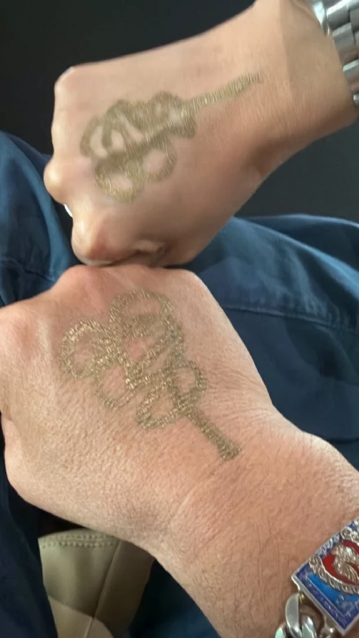 ส่องยันต์หลังมือ "อนุทิน" ยันต์ "นะมะมน" จากวัดราชบูรณะ