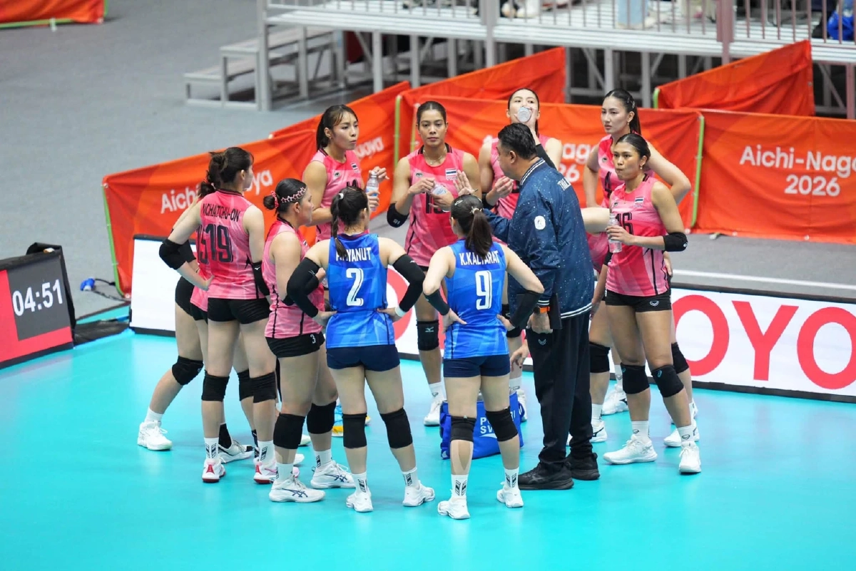 ถ่ายทอดสด "ไทย พบ อินโดนีเซีย" วอลเลย์บอลหญิง รอบ 8 ทีม เอเชียนเกมส์ 2026