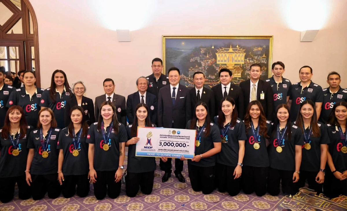 รัฐบาลมอบเงินรางวัล วอลเลย์บอลหญิง ทีมชาติไทย ชุดแชมป์เอเชีย 2026