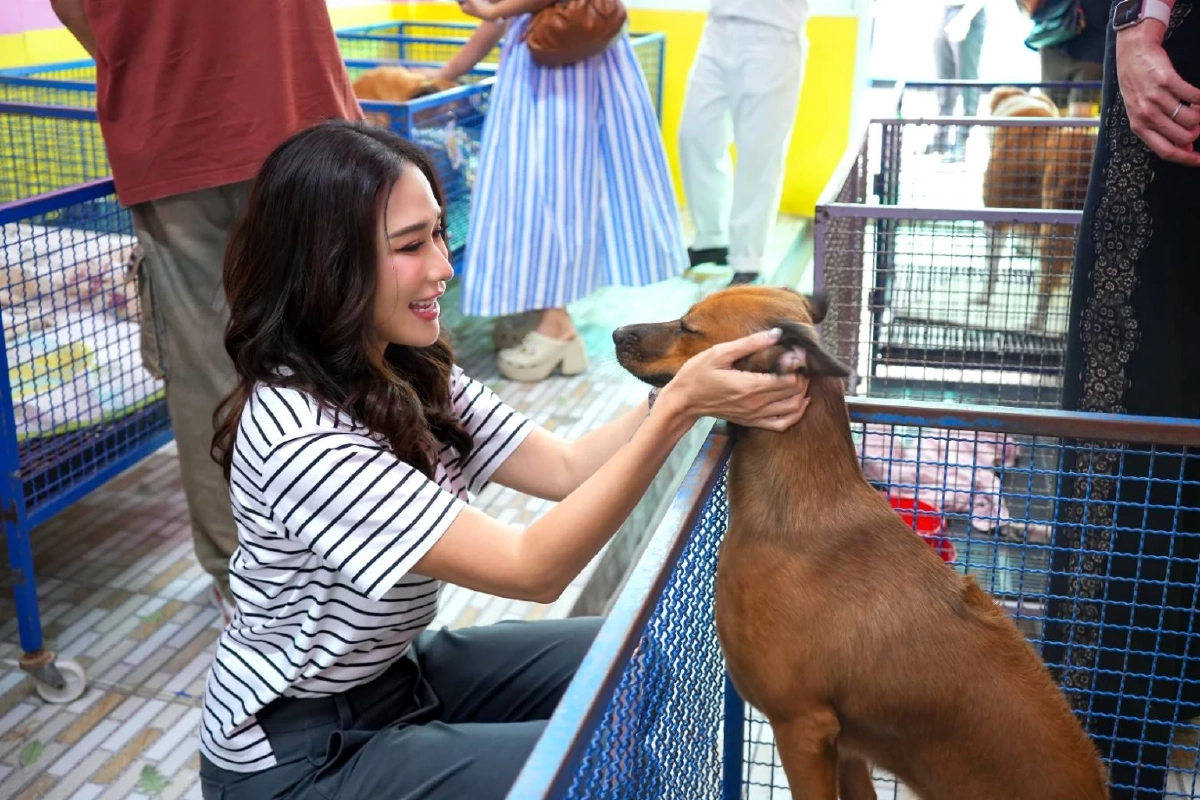 "พลอย เฌอมาลย์" สวยใจฟู มอบทุนให้มูลนิธิ "เก๋ ชลลดา" ช่วยสุนัขและแมวจรจัด