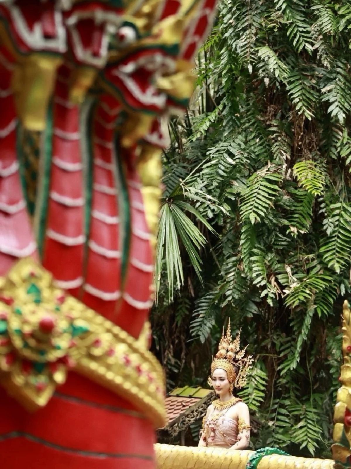 ขนลุก! “แต้ว ณฐพร” รำบวงสรวงใหญ่ องค์ปู่-ย่า พญานาค คำชะโนด