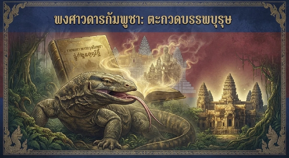 เปิดบันทึกประวัติศาสตร์! พงศาวดาร "เขมร" สืบเชื้อสายจากตะกวด