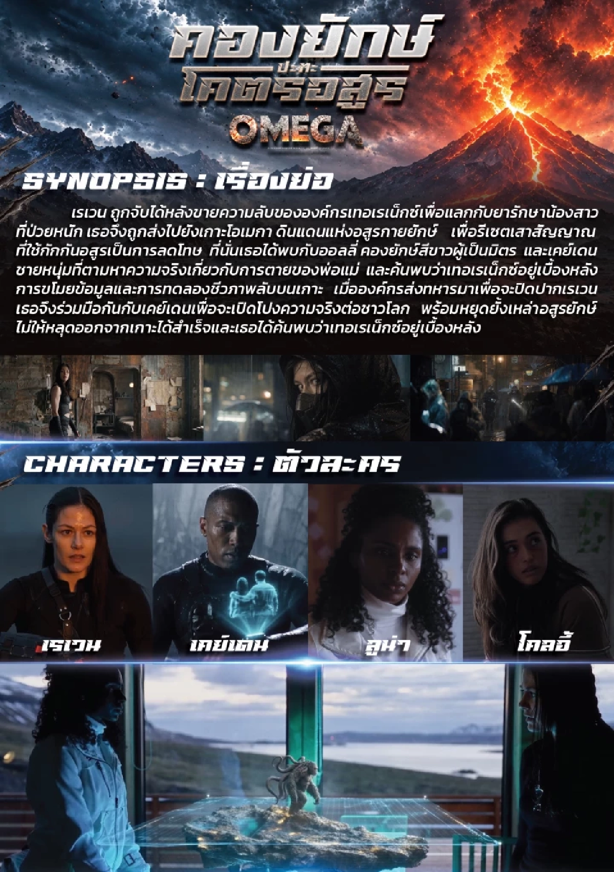 สปอยล์ “OMEGA-คองยักษ์ปะทะโคตรอสูร” จัดเต็มตัวละคร-สัตว์ประหลาดยักษ์