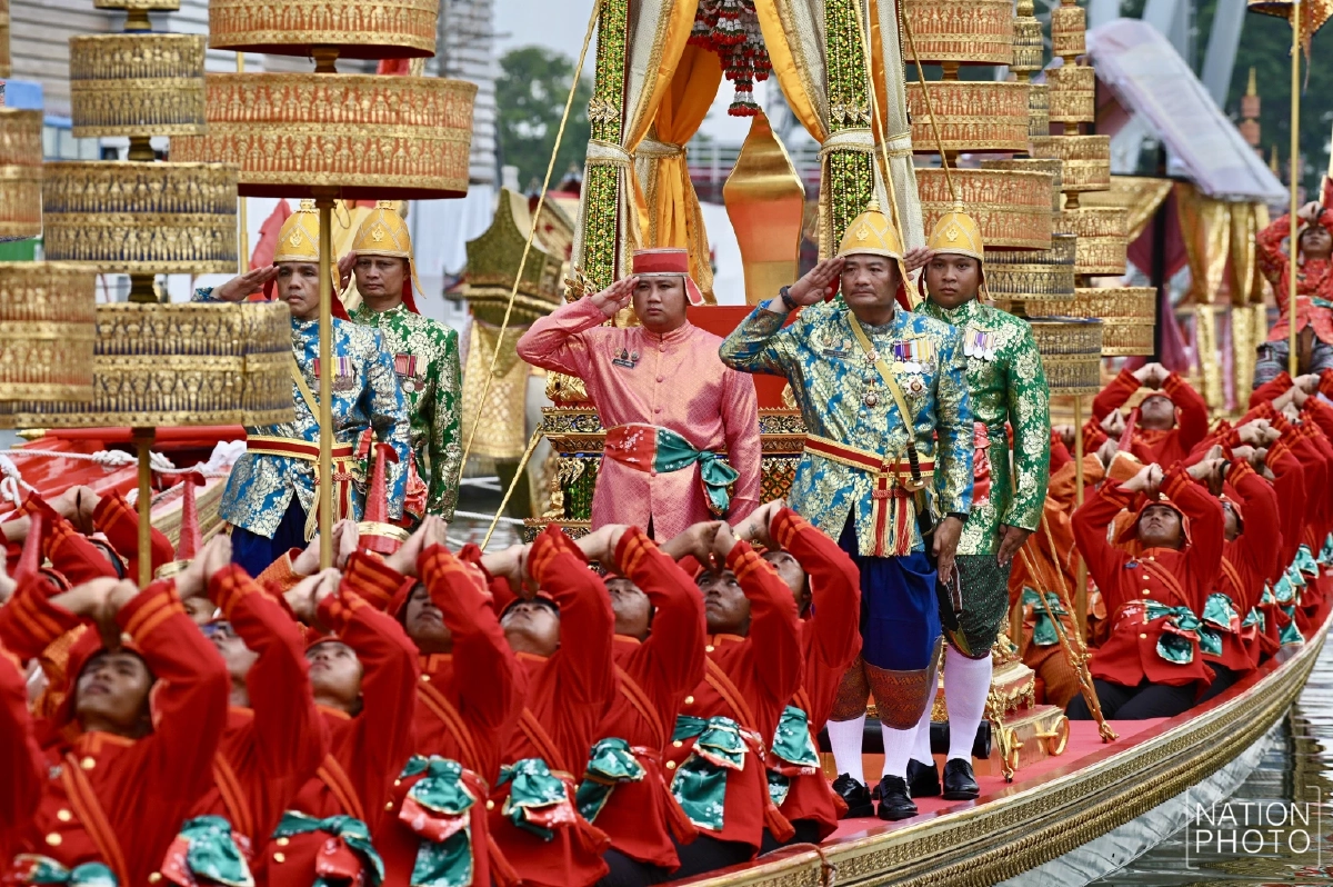 สุดวิจิตร! ซ้อมใหญ่เสมือนจริง "ขบวนพยุหยาตราทางชลมารค" ครั้งที่ 1