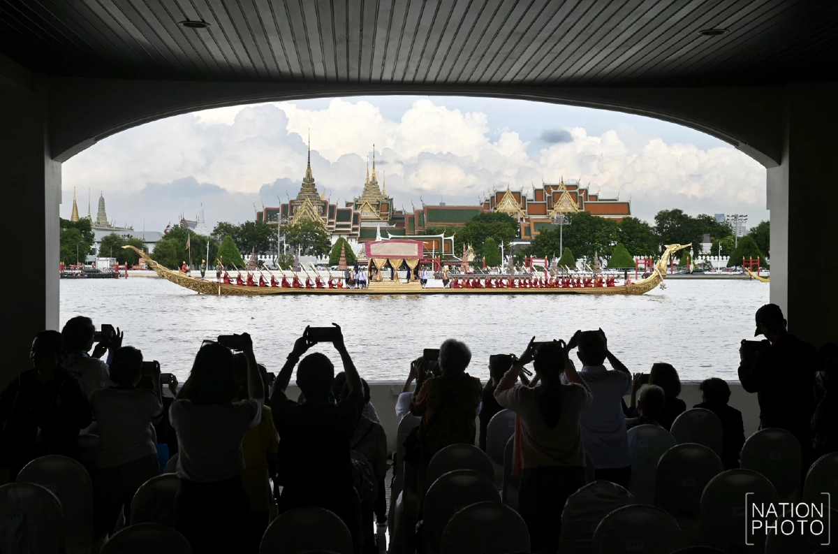 สุดวิจิตร! ซ้อมใหญ่เสมือนจริง "ขบวนพยุหยาตราทางชลมารค" ครั้งที่ 1
