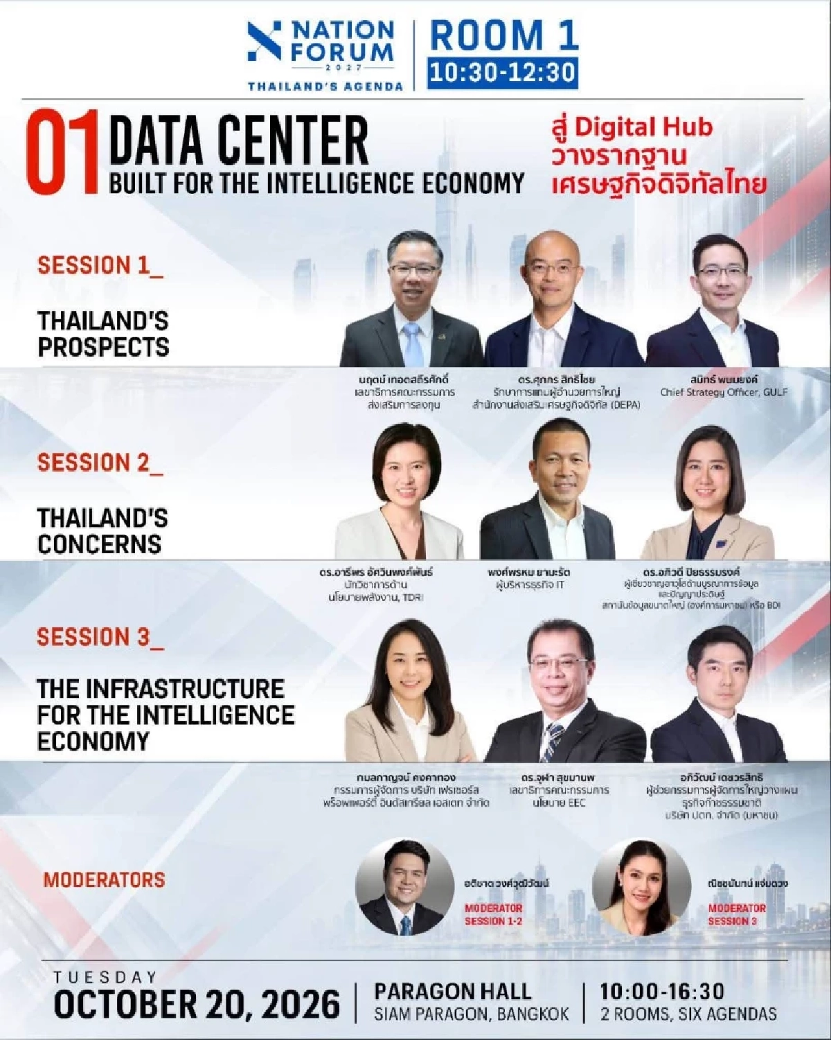 ไลฟ์สด บรรยากาศงาน NATION FORUM 2027: THAILAND’S AGENDA เจาะลึกเทรนด์อนาคต