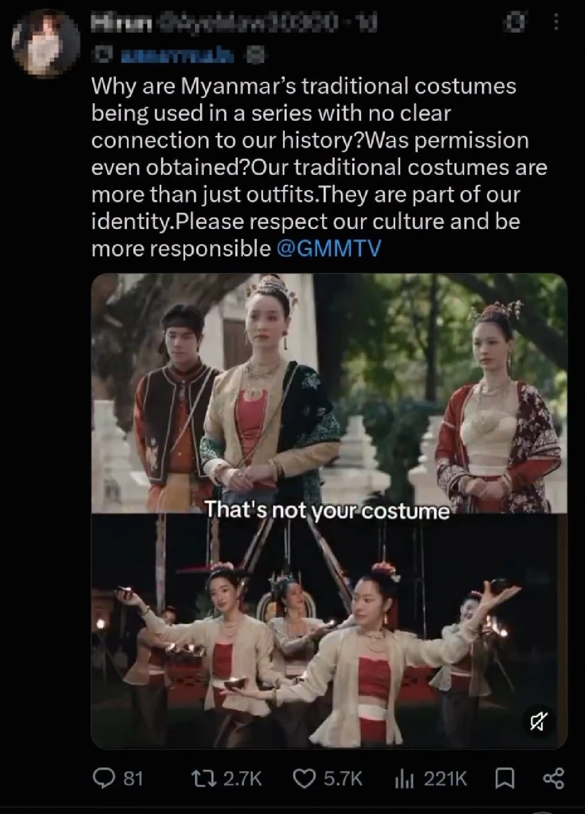 ดราม่า 'ซีรีส์ฟอร์มยักษ์' ถูกจับตาปมชุดคล้ายราชสำนักเพื่อนบ้าน จนถูกตั้งคำถาม