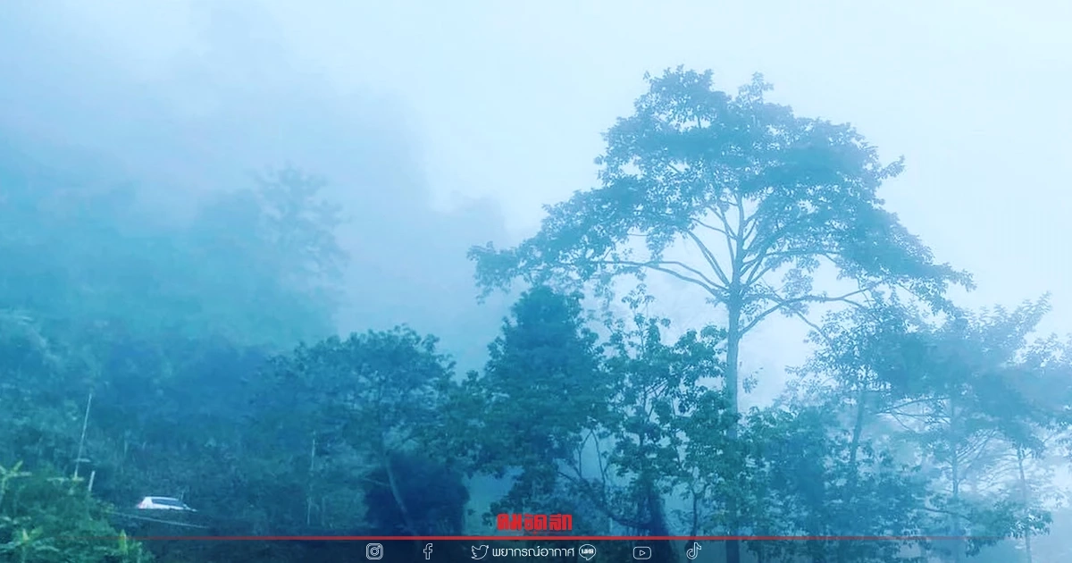 "พยากรณ์อากาศวันนี้" หนาวมาอีกแล้ว อุณหภูมิลดลง 2 องศาฯ ลมแรง แถมฝนฟ้าคะนอง