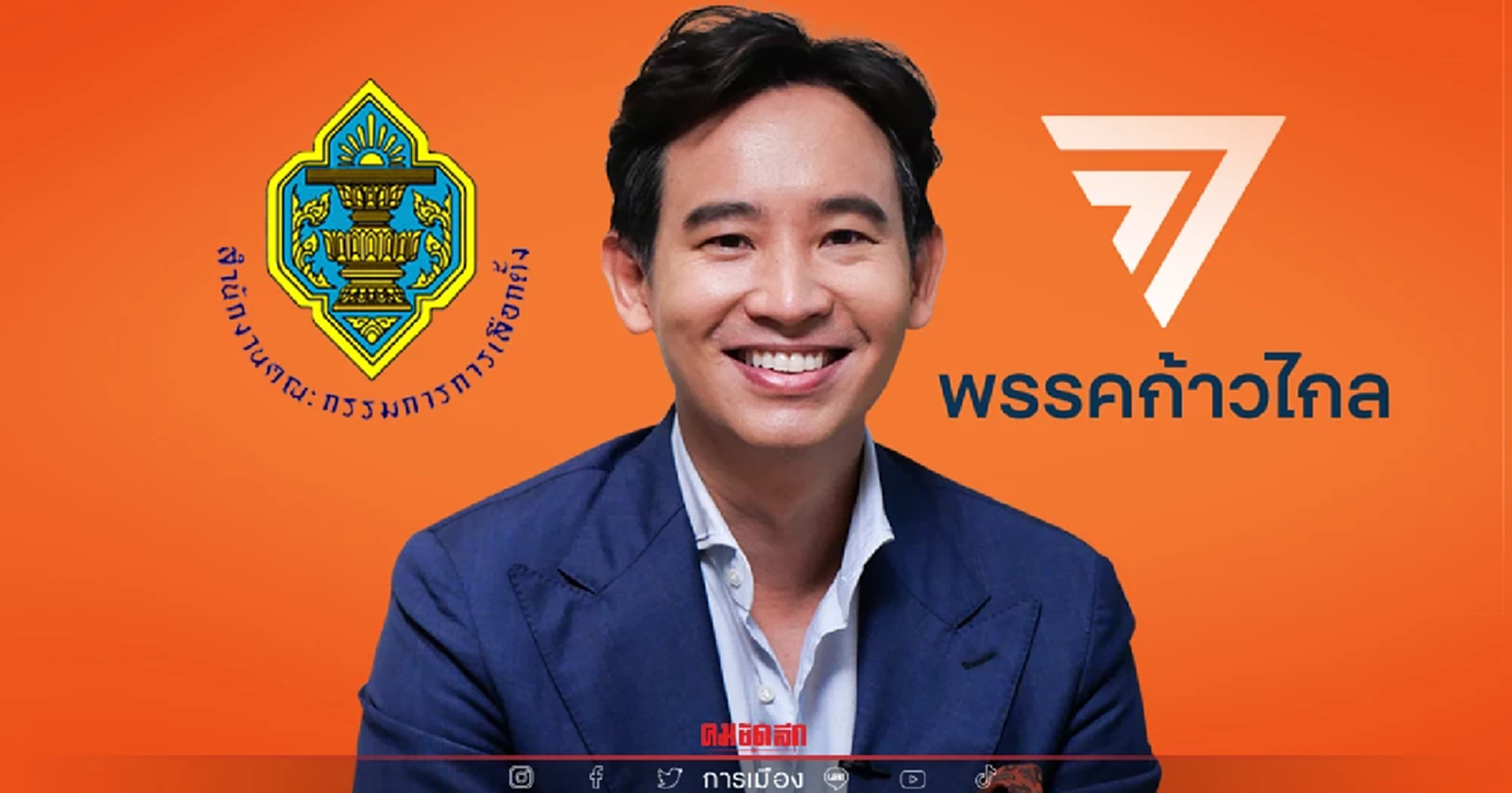 "พรรคก้าวไกล"คว้าแชมป์รับเงินบริจาค  30 กว่าล้าน กกต.เผยโอนเงินอุดหนุนพรรค