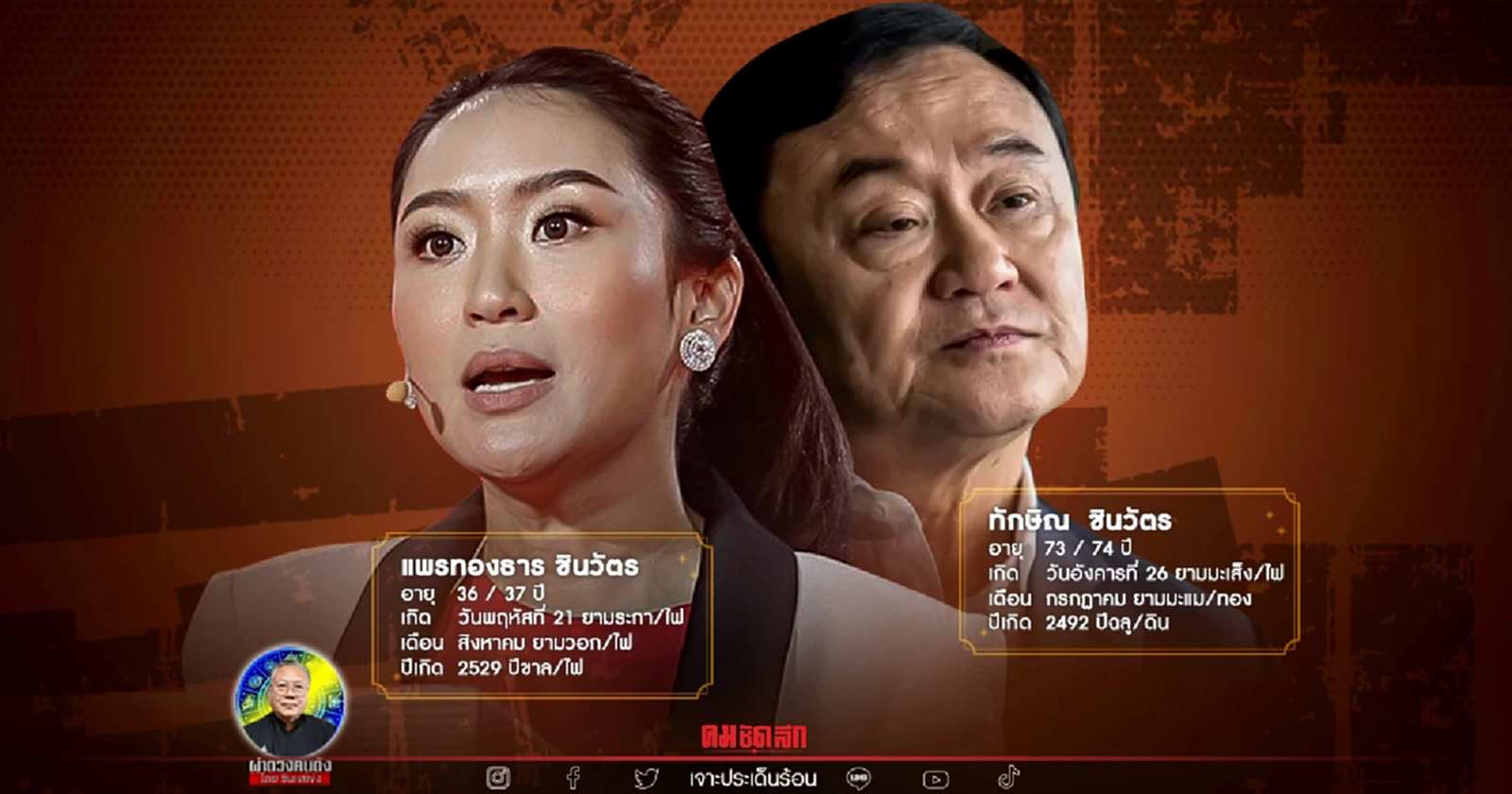 ซินแสเข่ง ผ่าดวง "ทักษิณ ชินวัตร" มีนาคมปี65 พ้นเดือนเข้าเคราะห์