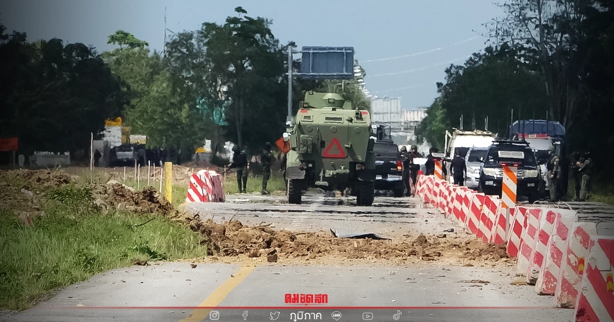 วินาทีบึ้ม ขณะ "รถบรรทุกหกล้อ "เจ้าหน้าที่ทหารพรานขับผ่าน (มีคลิป)