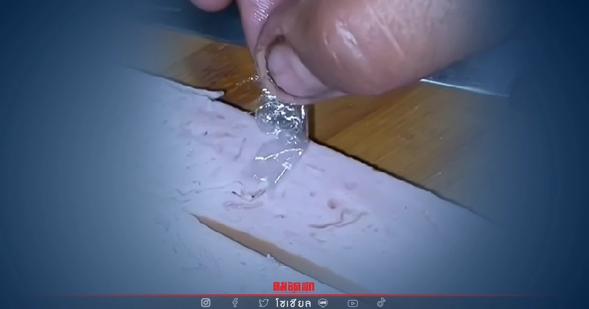 เตือน "ไส้กรอก" สอดไส้พลาสติก พีคไม่ไหว แบบนี้ก็ได้หรอ? (คลิป)