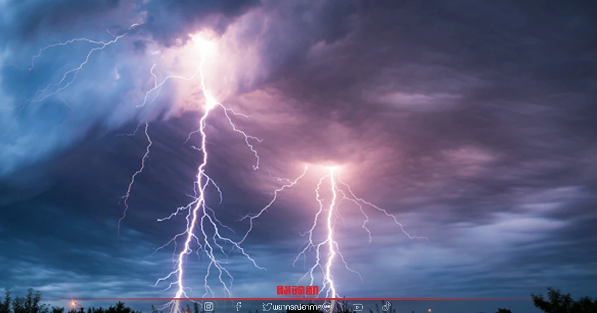 "สภาพอากาศวันนี้" 32 จังหวัดเกิดฝนฟ้าคะนอง ลมกระโชกแรง ร้อยละ 30 ของพื้นที่ "สภาพอากาศวันนี้" 32 จังหวัดเกิดฝนฟ้าคะนอง ลมกระโชกแรง ร้อยละ 30 ของพื้นที่