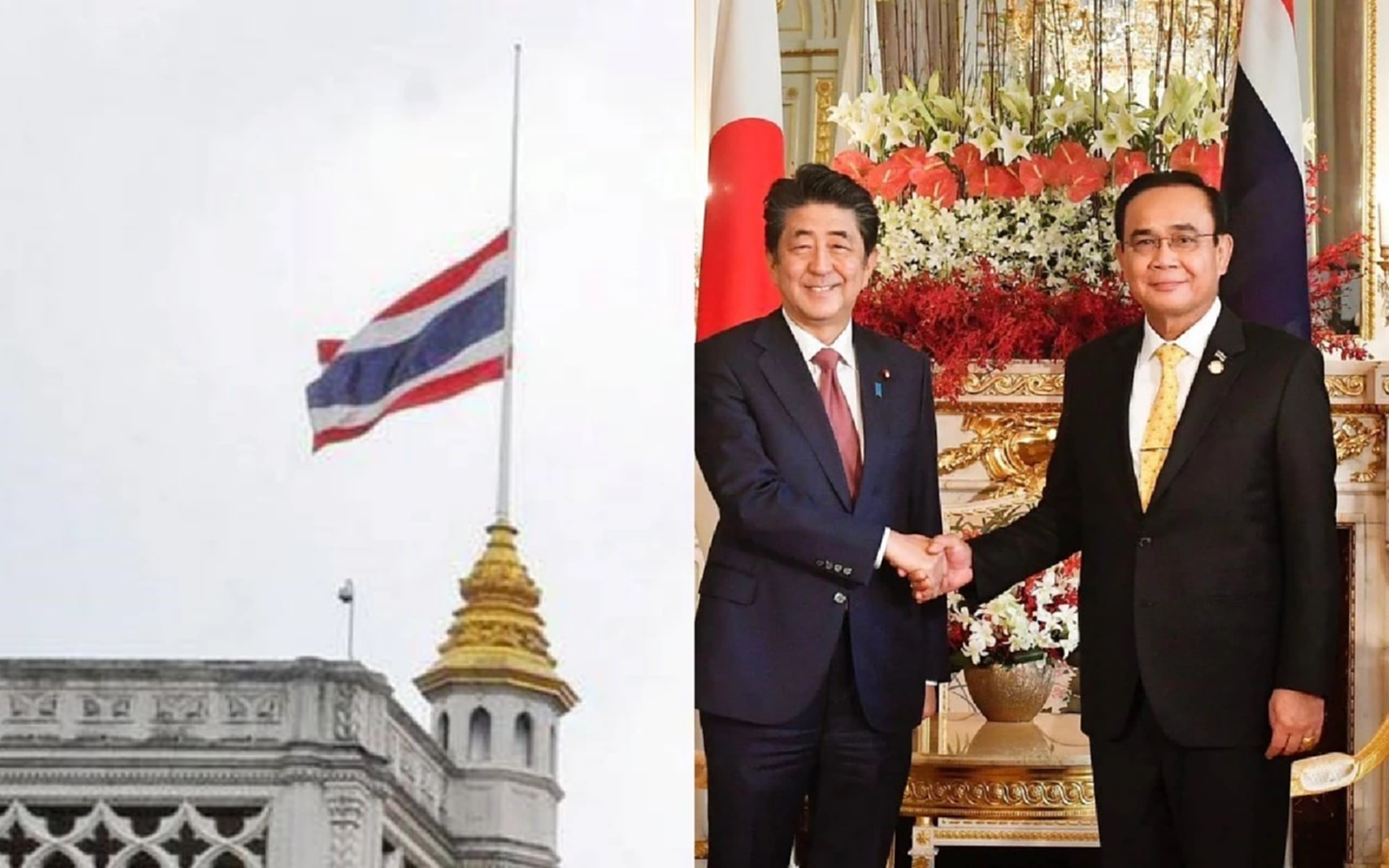 "นายกฯ" สั่ง ลดธงครึ่งเสา 11 ก.ค. ไว้อาลัย ชินโซ อาเบะ