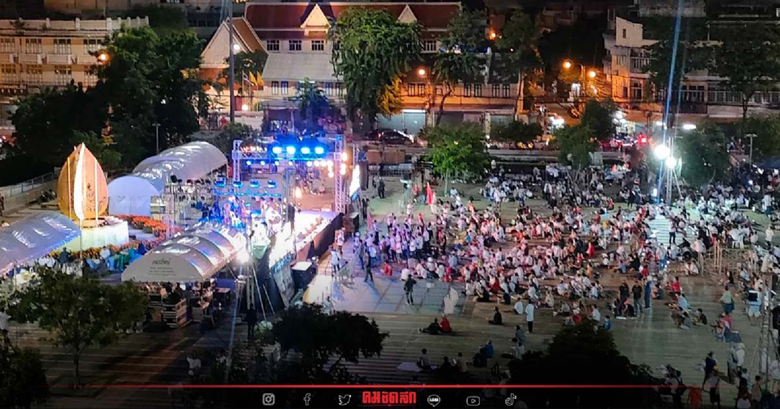 ชุมนุมเคาท์ดาวน์ ตำแหน่งนายกฯ พลเอก "ประยุทธ์"