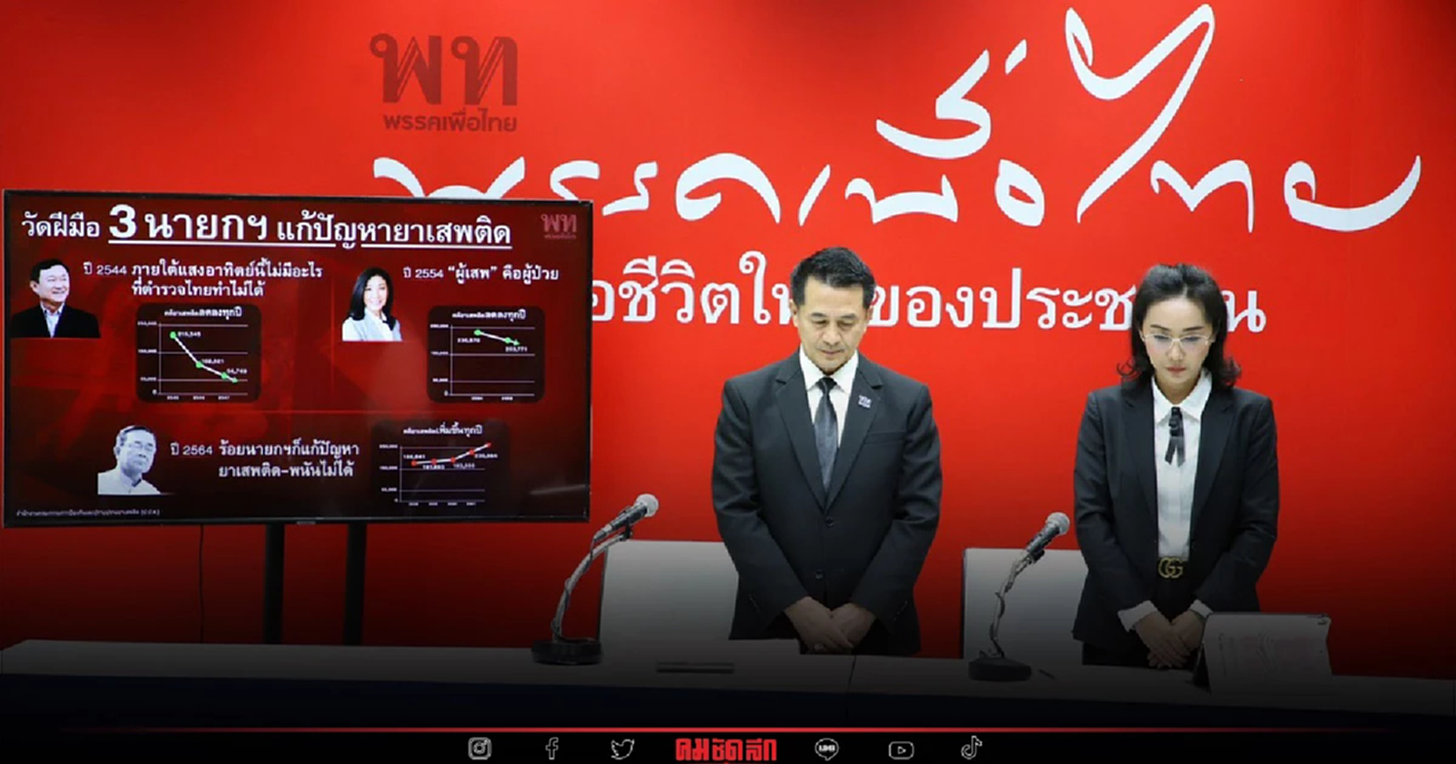 "เพื่อไทย" ประกาศรื้อนโยบาย สงคราม "ยาเสพติด" ต้นตอสังหารหมู่หนองบัวลำภู