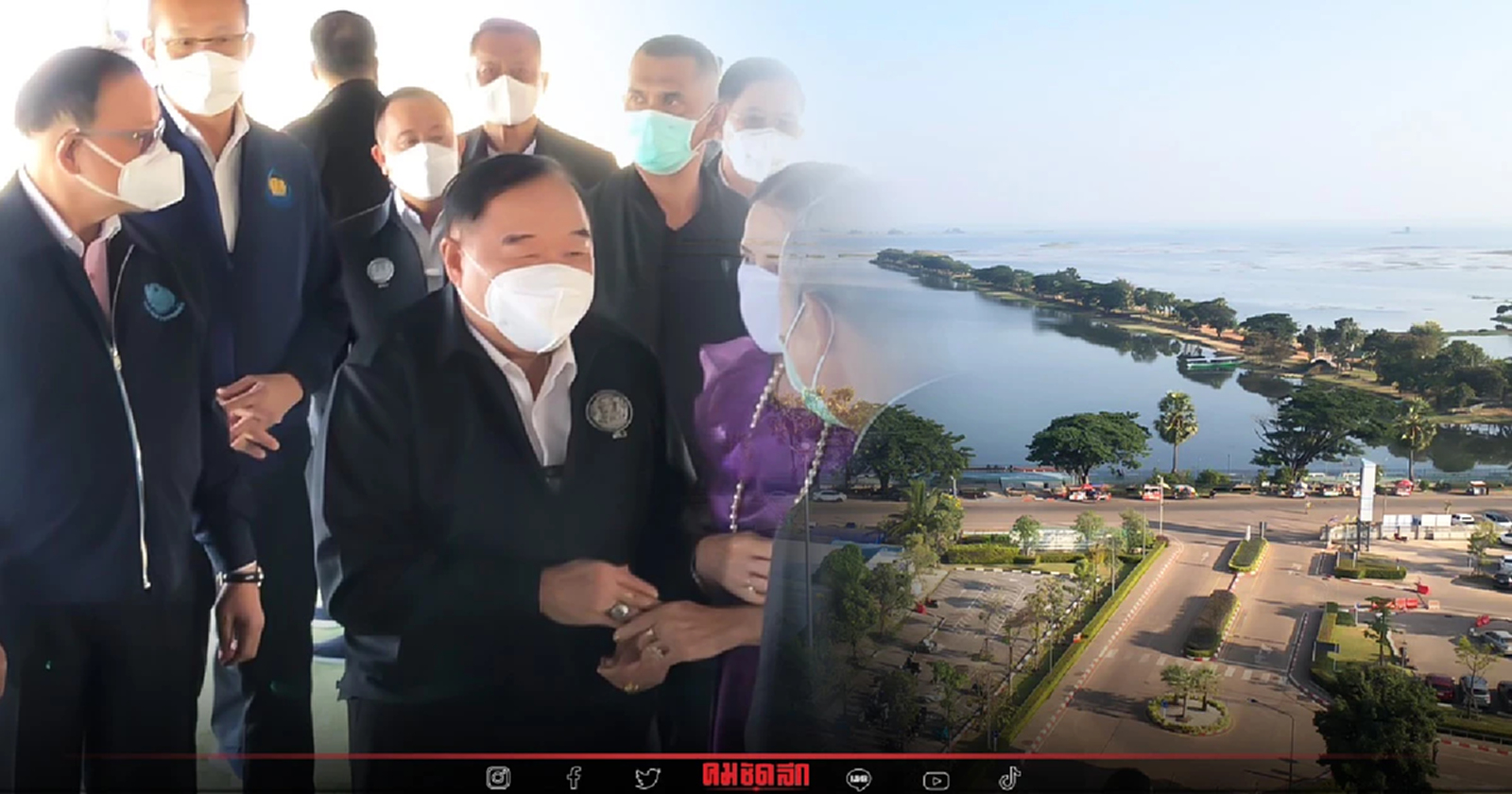 "ประวิตร" ลุยเอง แก้ปัญหาน้ำ "หนองหาร" ไม่คืบ สั่งเร่งมือ แก้น้ำท่วม-ภัยแล้ง