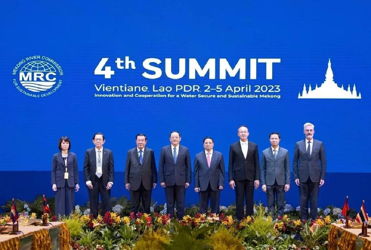 4 ชาติลุ่มน้ำโขงตอนล่าง ประกาศ “ปฏิญญาเวียงจันทน์” สร้างความมั่นคงด้านน้ำ