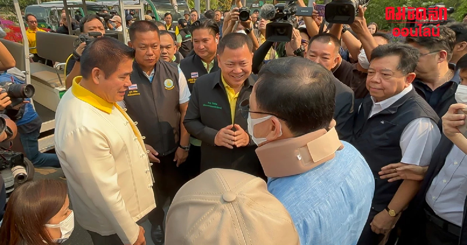 'ธรรมนัส' อยู่เป็น รอรับ 'ทักษิณ' ทัวร์อุทยานราชพฤกษ์