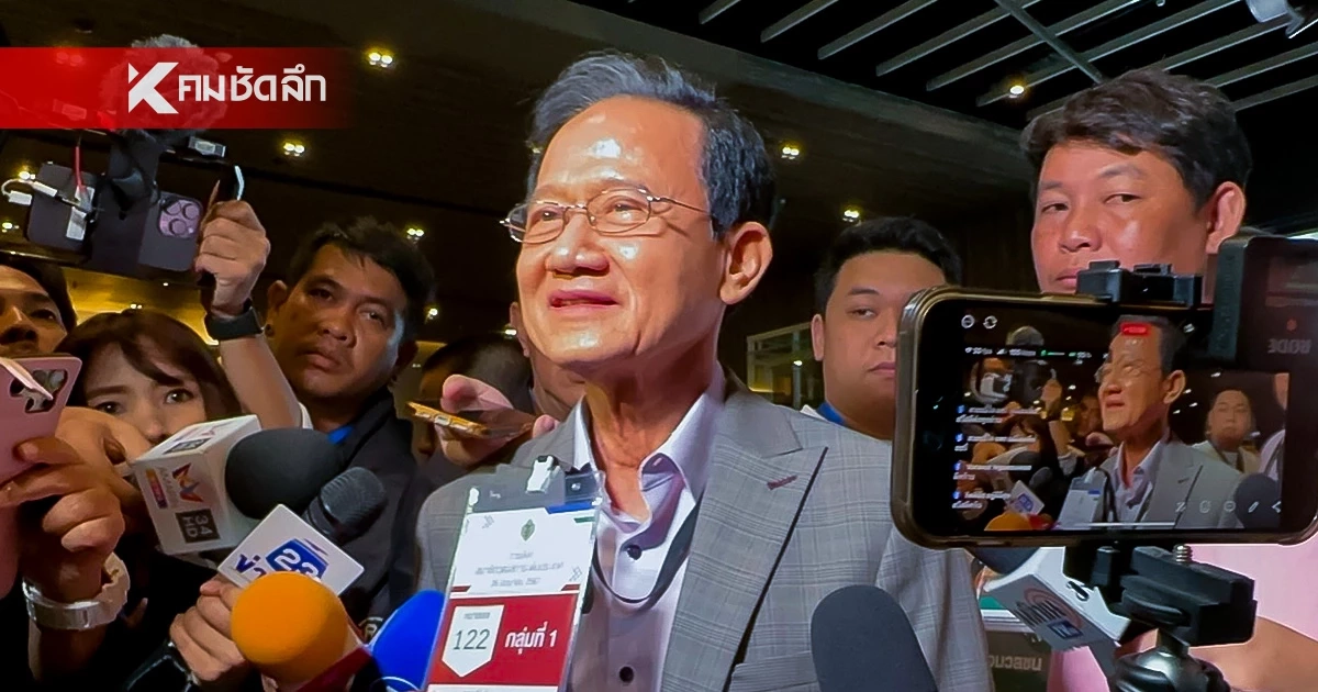 "สมชาย" ยิ้มตอบสื่อ กำลังใจสำคัญคือ "เจ๊แดง" ปัดตอบถูกวางตัวนั่งประธาน สว.