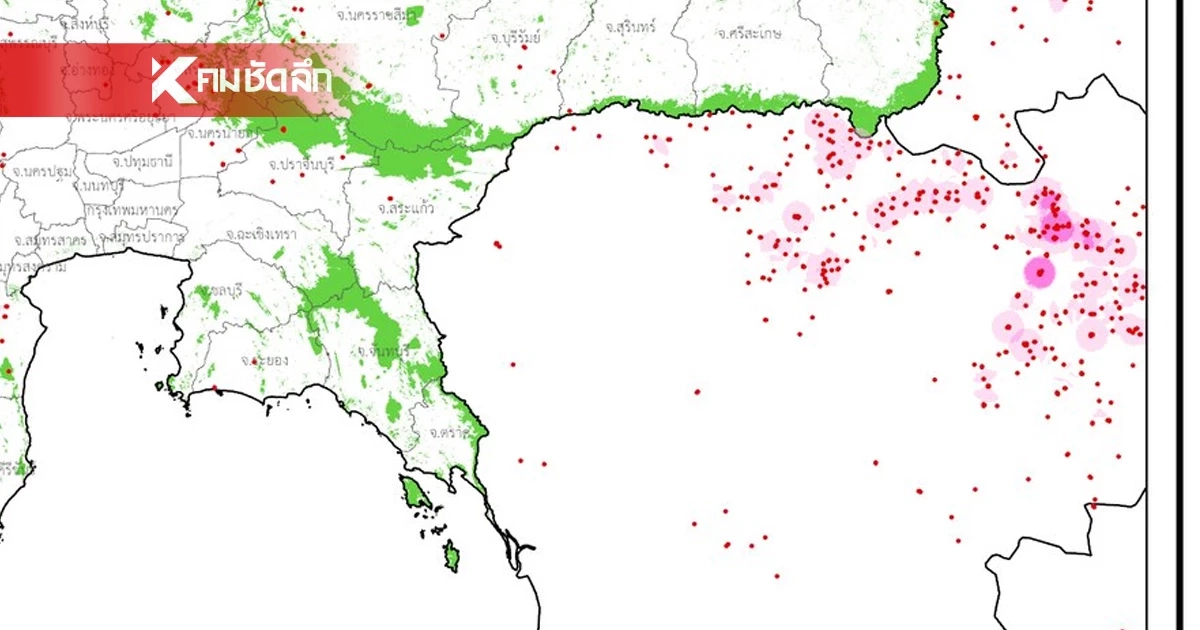 เปิดภาพน่าตกใจ ไทยว่าหนักแล้ว เพื่อนบ้านจุดความร้อน 678 จุด  คาดเผาฉ่ำ